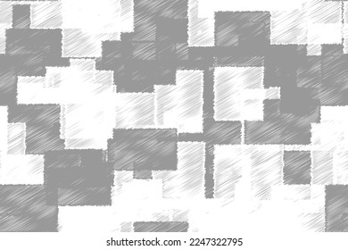 Grey and White Hatched Rectangles Seamless Background
