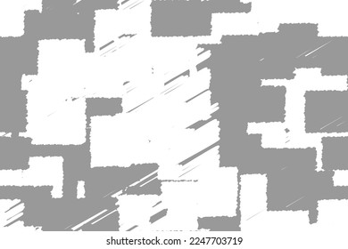Grey and White Hatched Rectangles Seamless Background