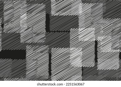 Grey and White Hatched Rectangles Seamless Background