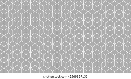 Grey and white honeycomb seamless pattern as a background