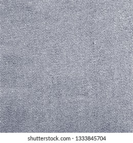 Grey and white jeans fabric texture. Pattern of rough cotton canvas. Vector EPS10 illustration.