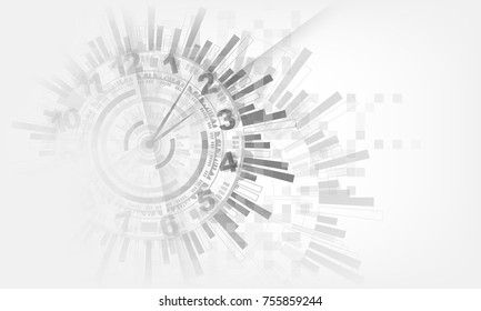 grey & white light modern time technology electric abstract background. Vector graphic design.for creative banner, poster, template website,book