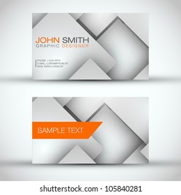 Grey and White Modern Business - Card Set | EPS10 Vector Design