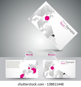 Grey and White Modern Business - Card Set | EPS10 Vector Design