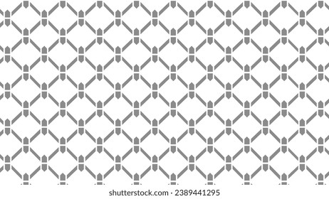 Grey and white ornament mesh pattern