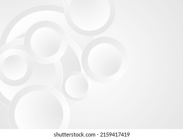 Graues weißes Papier kreiert abstrakten technischen minimalen Hintergrund. Vektordesign