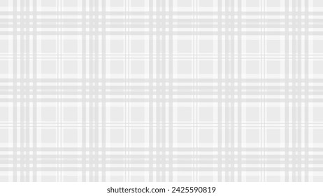 Grey and white plaid fabric texture background