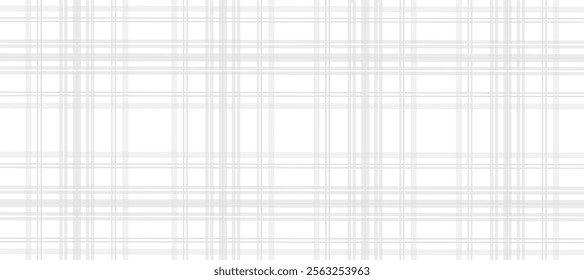 Grey and white plaid fabric texture background