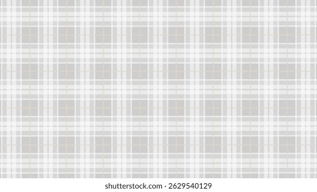 Grey and white  plaid fabric texture background. Luxury plaid checkered seamless pattern.