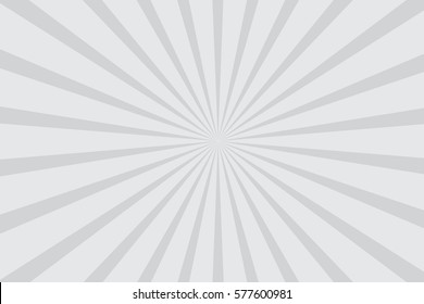 grey white radial starburst background vector illustration