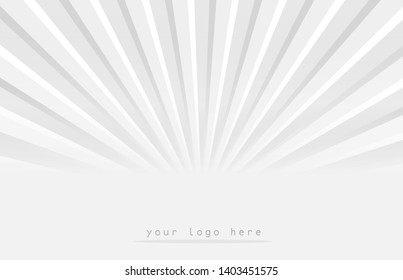 Grey and white rays background, starburst background, grey abstract sun rays