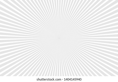 Grey and white rays background, starburst background, grey abstract sun rays