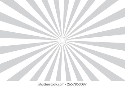 Vector de Plantilla abstracto de estallido de rayos grises y blancos de fondo
