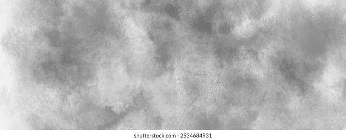 Grey, white, silver watercolor fluid painting vector background design. Dusty pastel, neutral and siver marble. Dye elegant soft splash style. Alcohol ink monochrome vector.