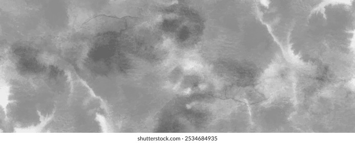 Grey, white, silver watercolor fluid painting vector background design. Dusty pastel, neutral and siver marble. Dye elegant soft splash style. Alcohol ink monochrome vector.