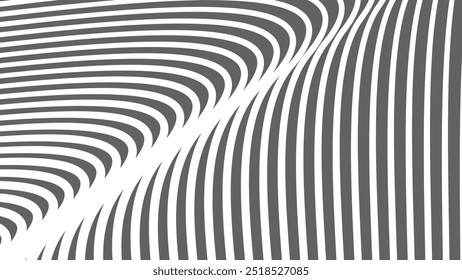 Fondo de patrón abstracto de rayas grises y blancas para el telón de fondo o estilo de tela