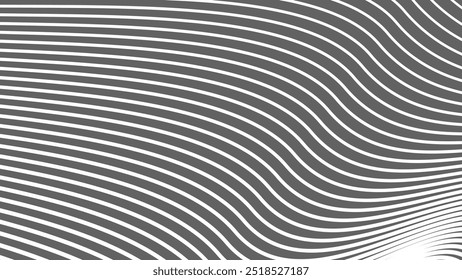 Fondo de patrón abstracto de rayas grises y blancas para el telón de fondo o estilo de tela