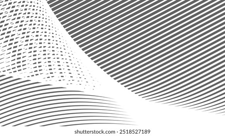 Fondo de patrón abstracto de rayas grises y blancas para el telón de fondo o estilo de tela