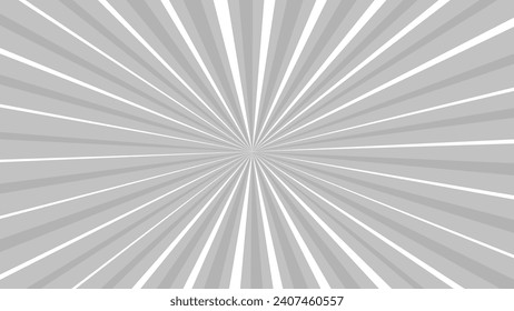 Grey and white sunburst background