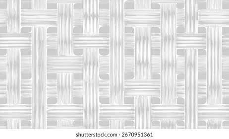 Padrão sem emenda de tartã cinza e branco. Fundo reproduzido com listras azuis.	