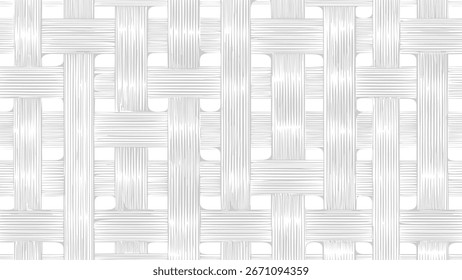 Padrão sem emenda de tartã cinza e branco. Fundo reproduzido com listras azuis.	