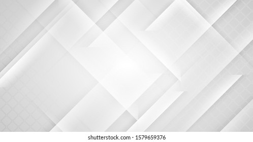 Grey and white tech geometric abstract minimal background. Vector design