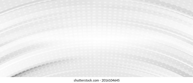Grauweißer, geometrischer abstrakter minimaler Hintergrund. Vektorbanner-Design