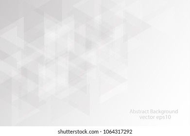 Grey and white triangle abstract background, copy space for presentation product