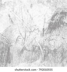 grey and white watercolor marble structure pattern with visible brush strokes, vector illustration