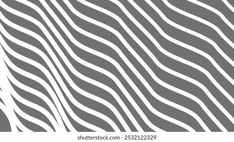 Grey white wave pattern abstract background for backdrop or fabric style