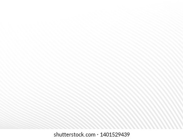  grey white waves and lines abstract background.Vector illustration.