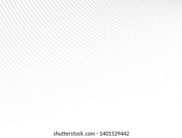  grey white waves and lines abstract background.Vector illustration.