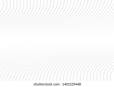  grey white waves and lines abstract background.Vector illustration.