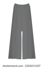 Pantalones rojos. ilustración vectorial