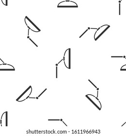 Grey Windscreen wiper icon isolated seamless pattern on white background.  Vector Illustration