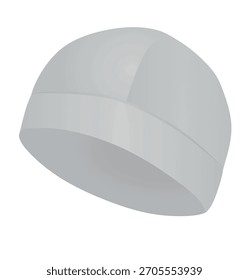 Grauer Winterhut. Vektorgrafik	