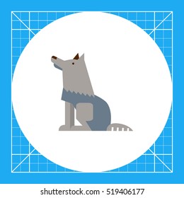 Grey wolf icon