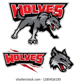 grey wolf mascot