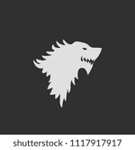 Grey Wolf Vector Design