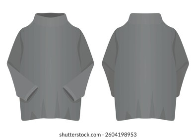Grey woman base layer. vector
