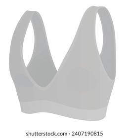 Grey woman bra. vector illustration