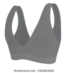 Grey woman bra. vector illustration