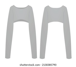 Grey woman sweater. vector illustration