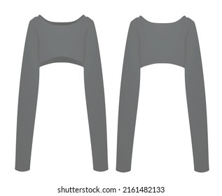 Grey woman sweater. vector illustration