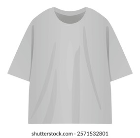 Grey women t shirt. vector illustration