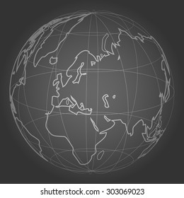 grey world background design vector 