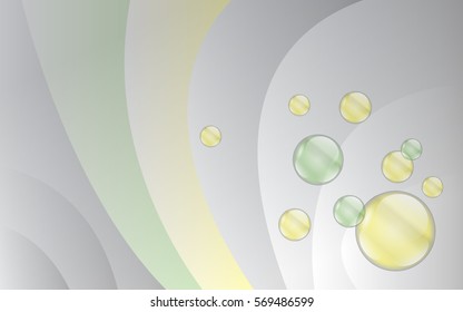 Grey, yellow, and green abstract background, vector illustration.