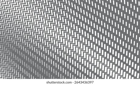 Grey Zigzag Stripes Seamless Pattern Modern Repeating Design for Fabric Wallpaper and Web