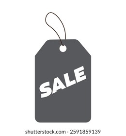 A grey-colored sell tag for your requirements