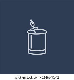 Greyhound drink icon. Greyhound drink linear design concept from Drinks collection. Simple element vector illustration on dark blue background.